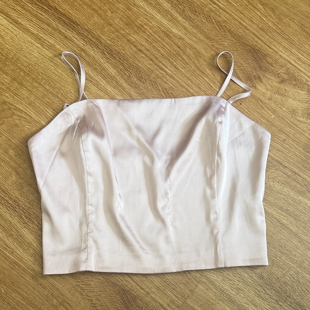 Sunday Best Light Pink Satin Camisole